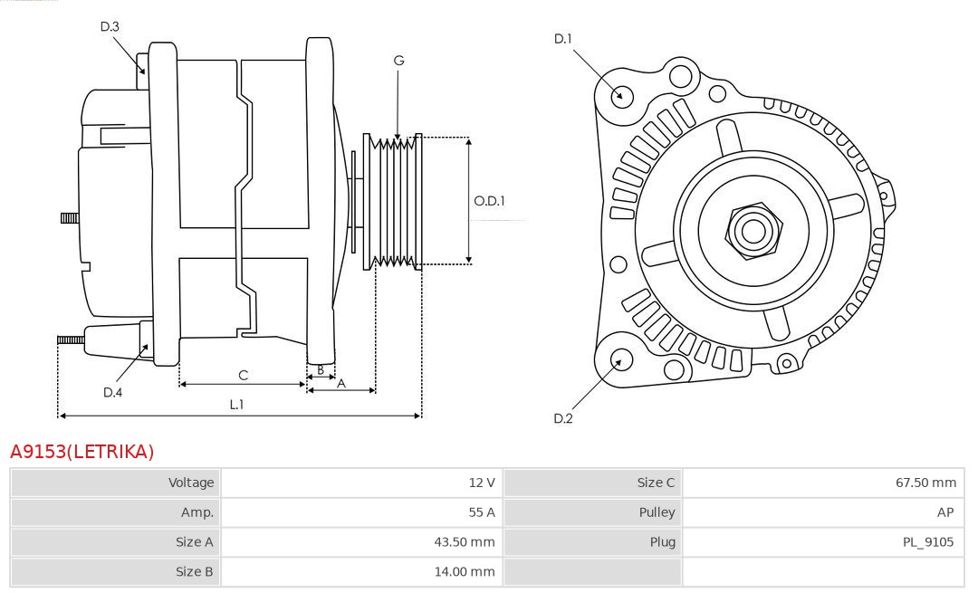 AS-PL A9153(LETRIKA) Brandneu Letrika Generator