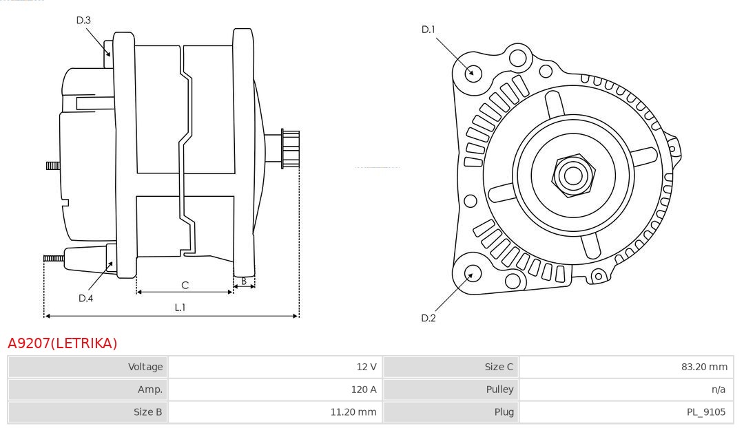 AS-PL A9207(LETRIKA) Brandneu Letrika Generator