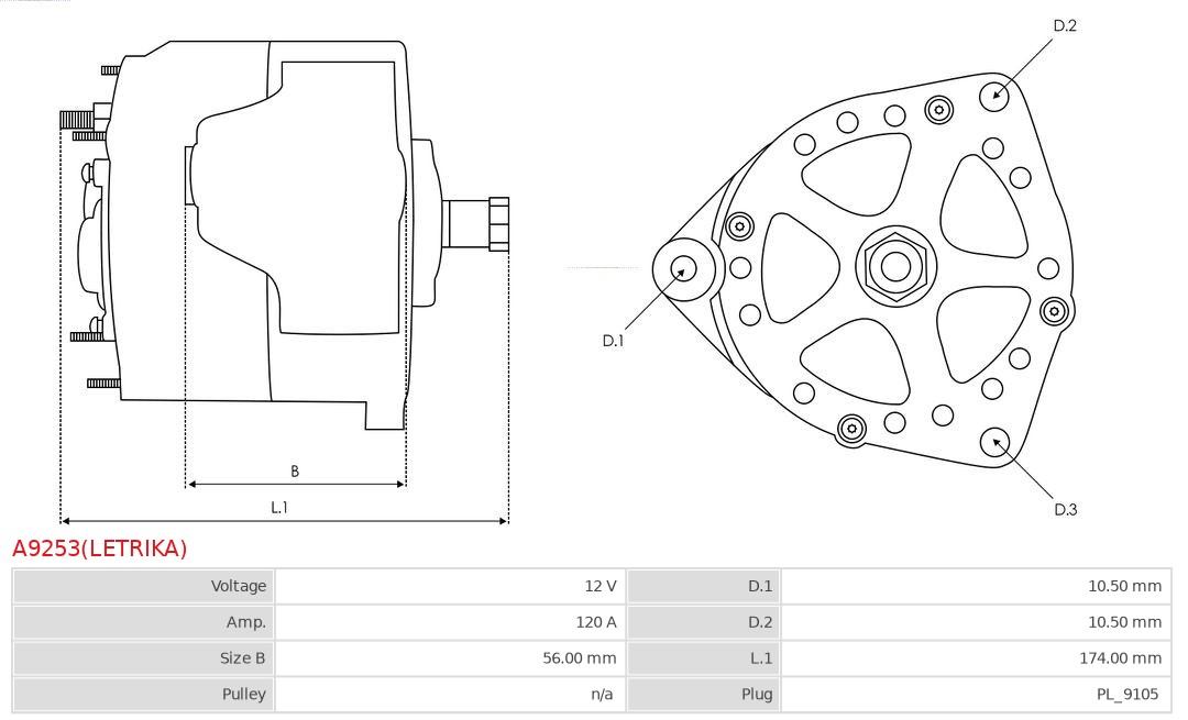 AS-PL A9253(LETRIKA) Brandneu Letrika Generator