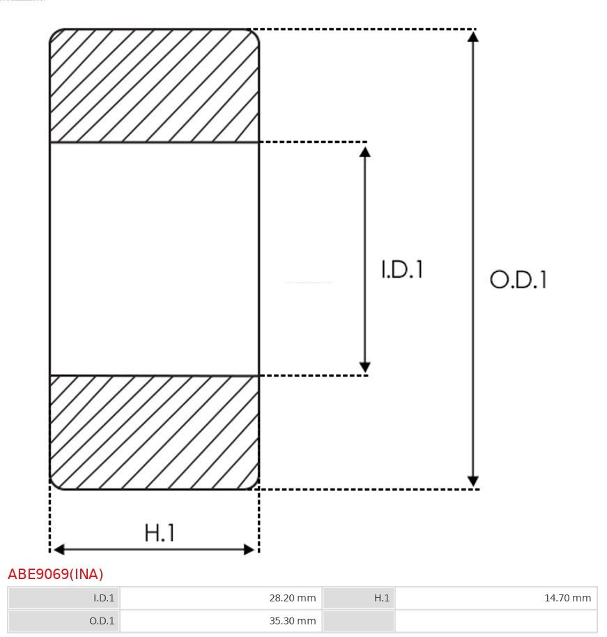 AS-PL ABE9069(INA) Brandneu Ina Lager