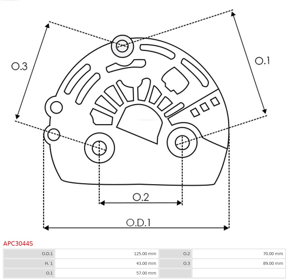 AS-PL APC3044S Beskyttelseshette, dynamo