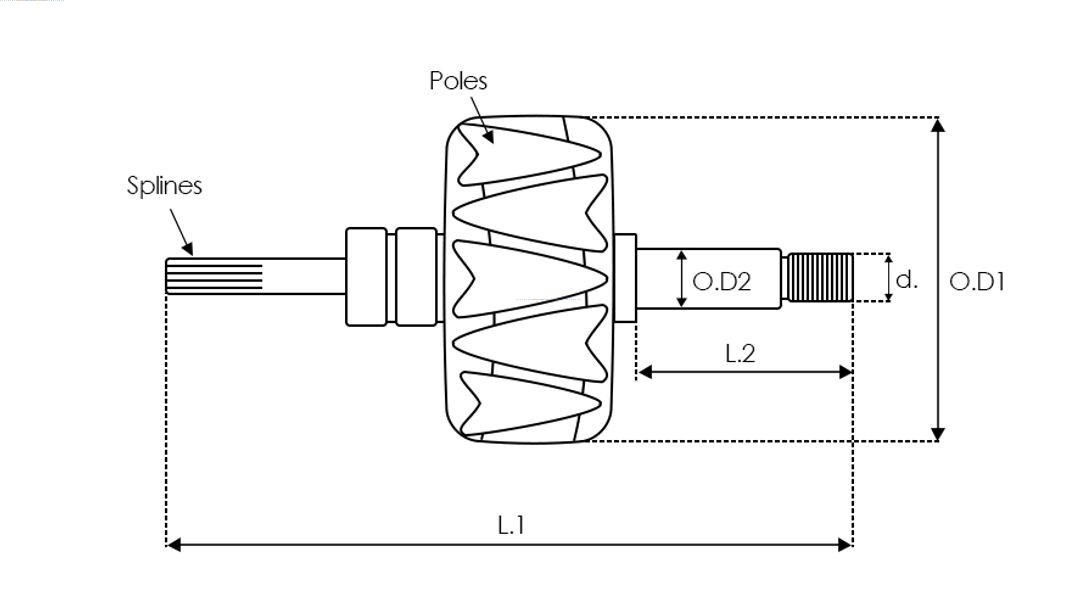 AS-PL AR9054S Brandneu AS-PL Stator, Generator