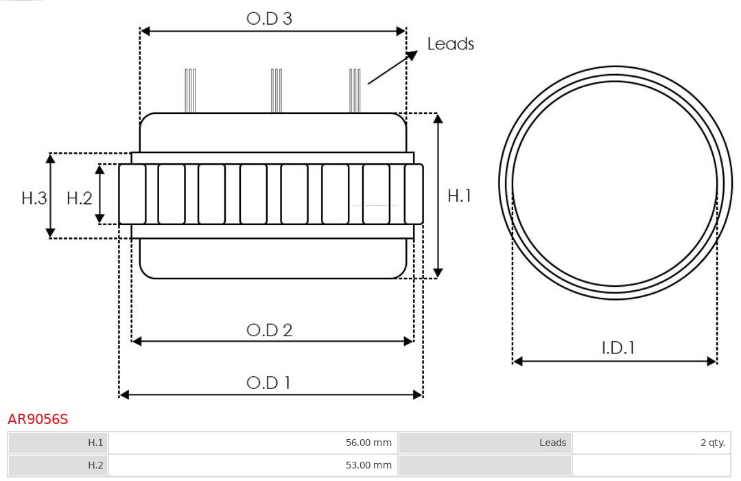 AS-PL AR9056S Brandneu AS-PL Läufer, Generator