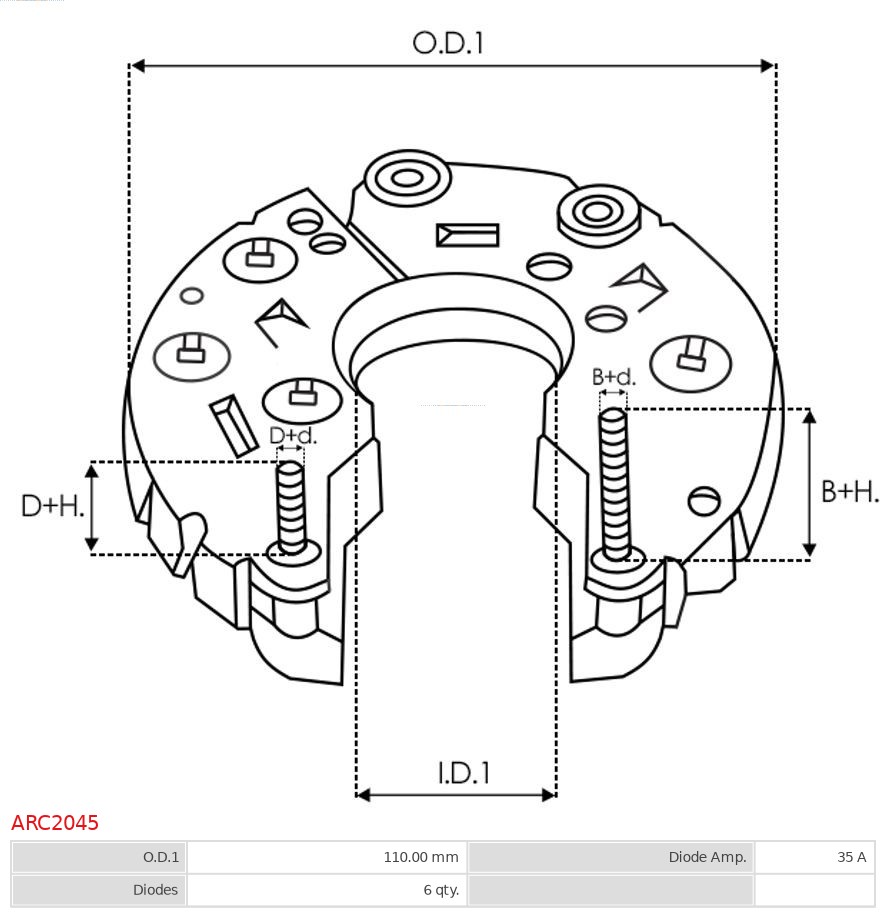 AS-PL ARC2045 Brandneu AS-PL Gleichrichter, Generator