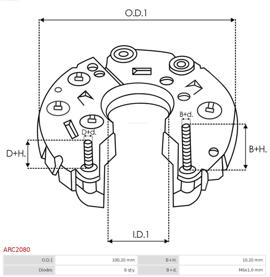 AS-PL ARC2080 Brandneu AS-PL Gleichrichter, Generator