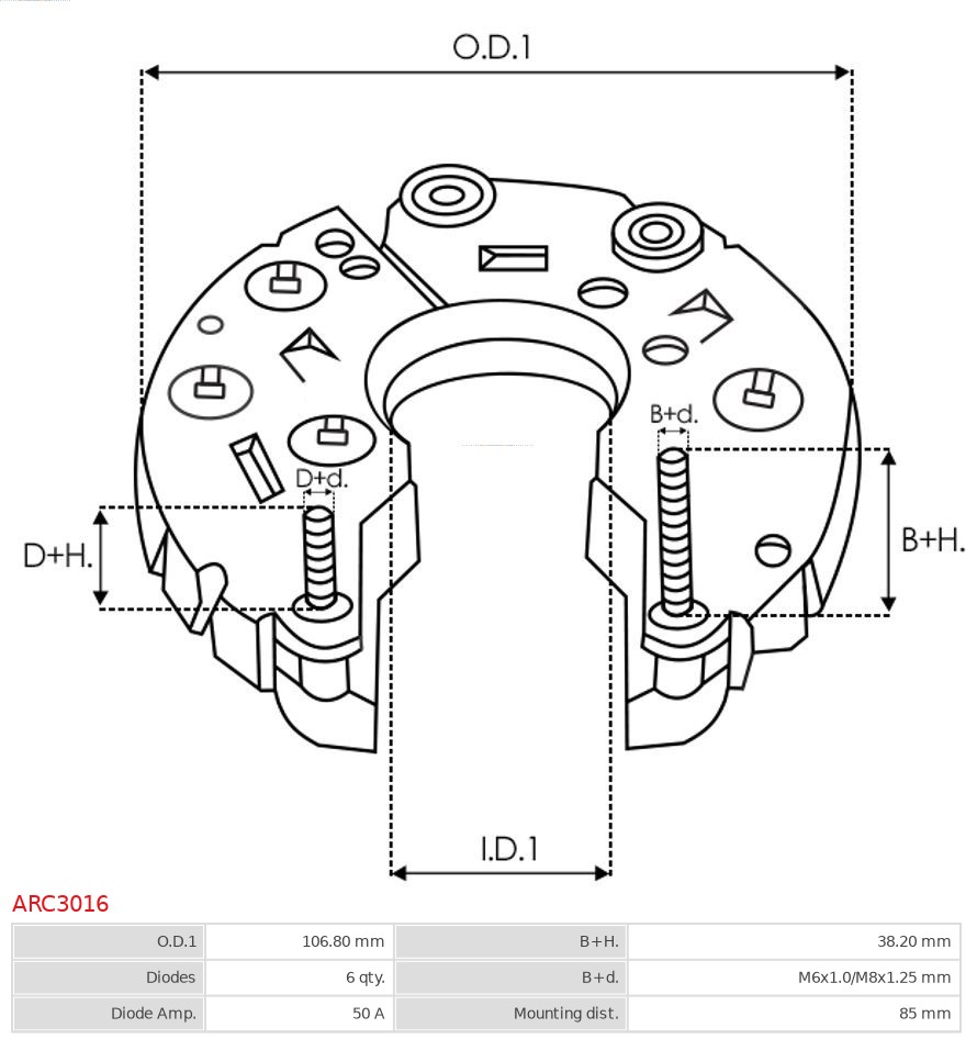AS-PL ARC3016 Likeretter, dynamo