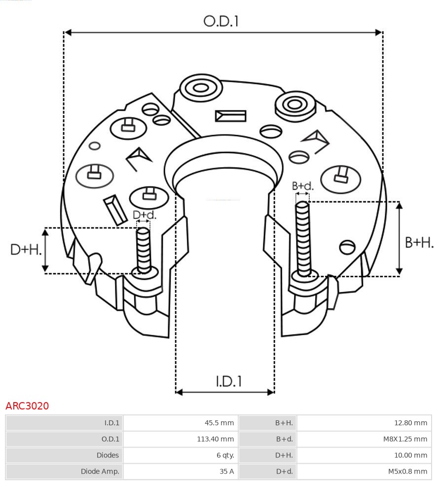 AS-PL ARC3020 Likeretter, dynamo