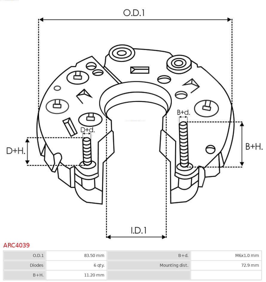 AS-PL ARC4039 Brandneu AS-PL Gleichrichter, Generator