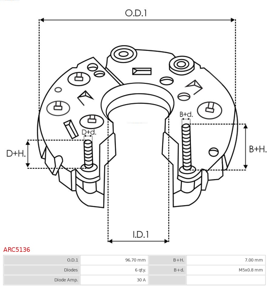 AS-PL ARC5136 Brandneu AS-PL Gleichrichter, Generator