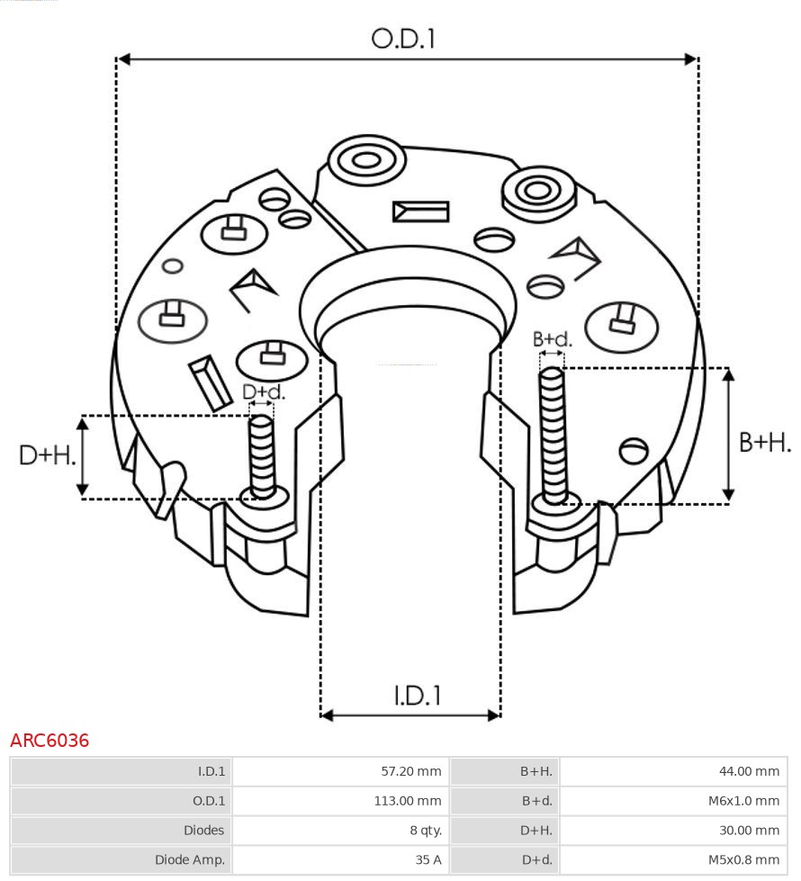 AS-PL ARC6036 Brandneu AS-PL Gleichrichter, Generator
