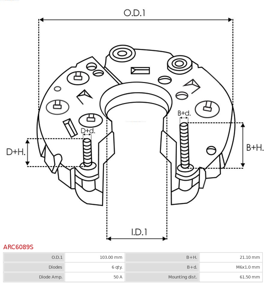 AS-PL ARC6089S Likeretter, dynamo