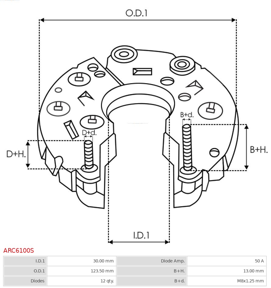AS-PL ARC6100S Brandneu AS-PL Gleichrichter, Generator