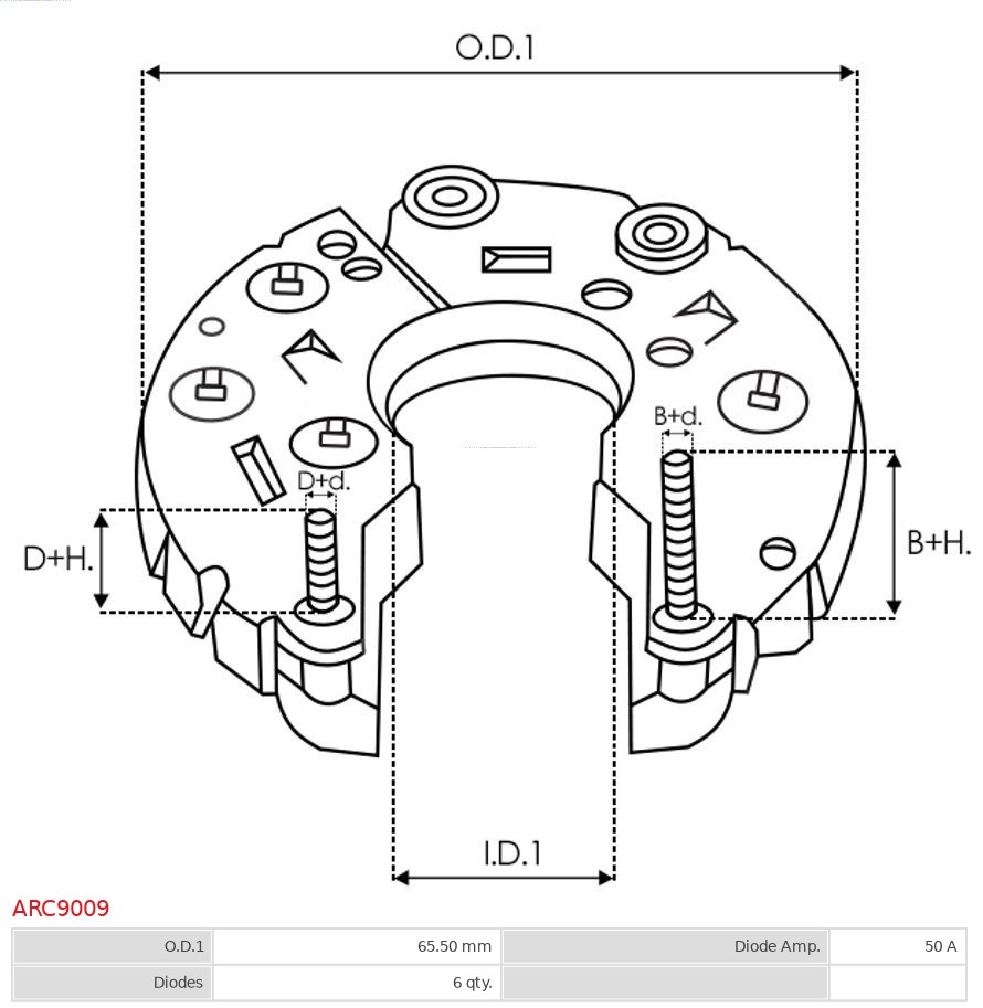 AS-PL ARC9009 Likeretter, dynamo