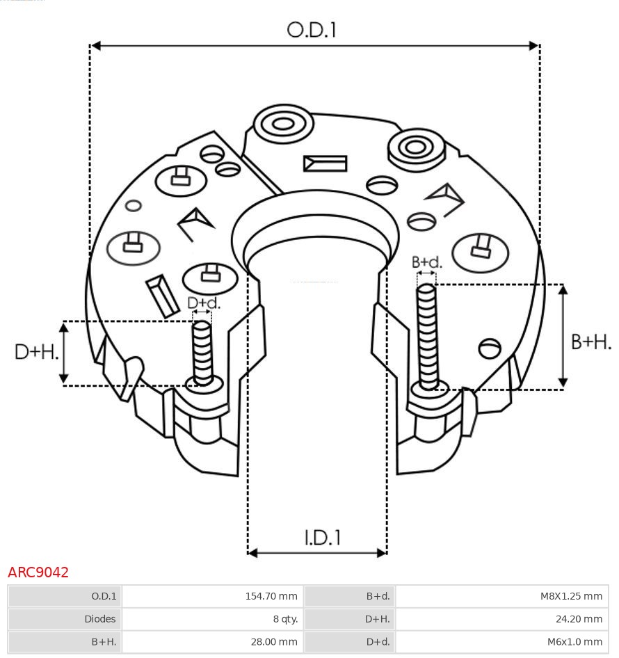 AS-PL ARC9042 Brandneu AS-PL Gleichrichter, Generator