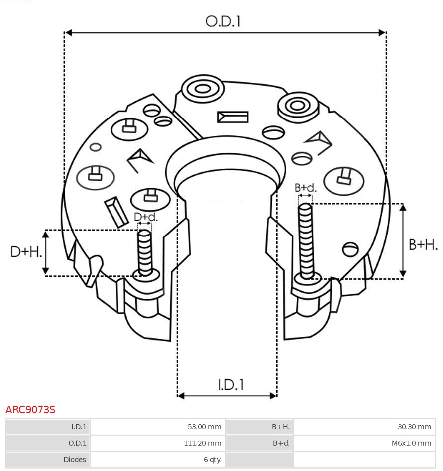 AS-PL ARC9073S Likeretter, dynamo