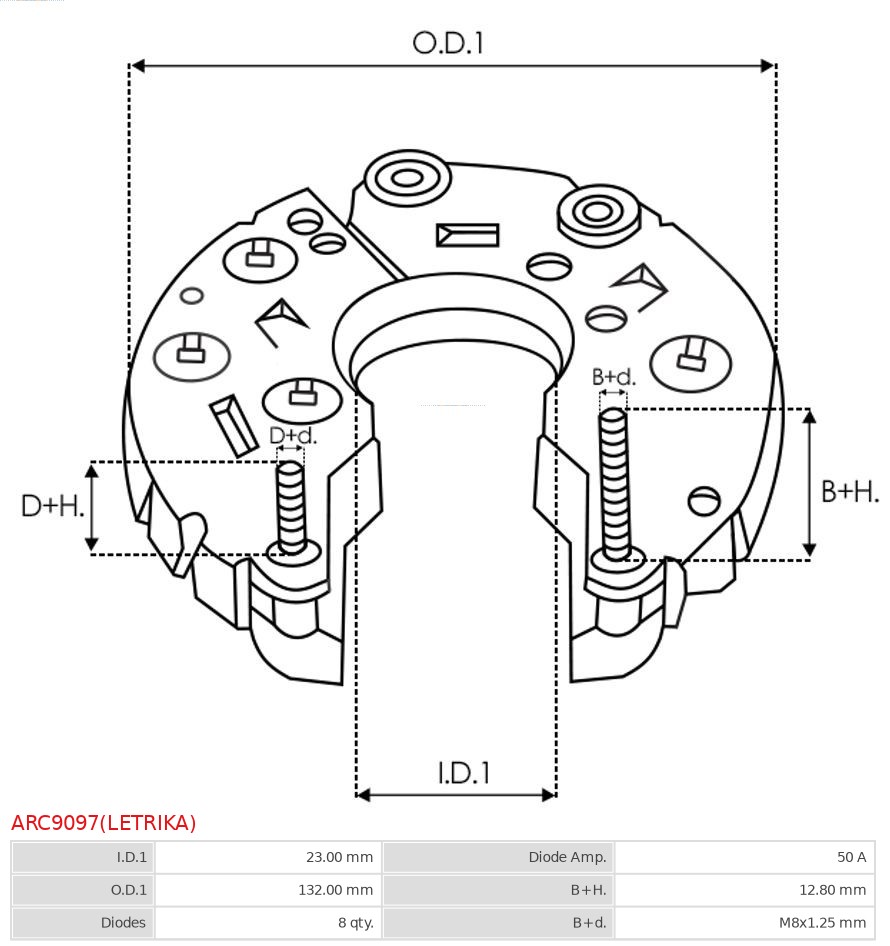 AS-PL ARC9097(LETRIKA) Likeretter, dynamo