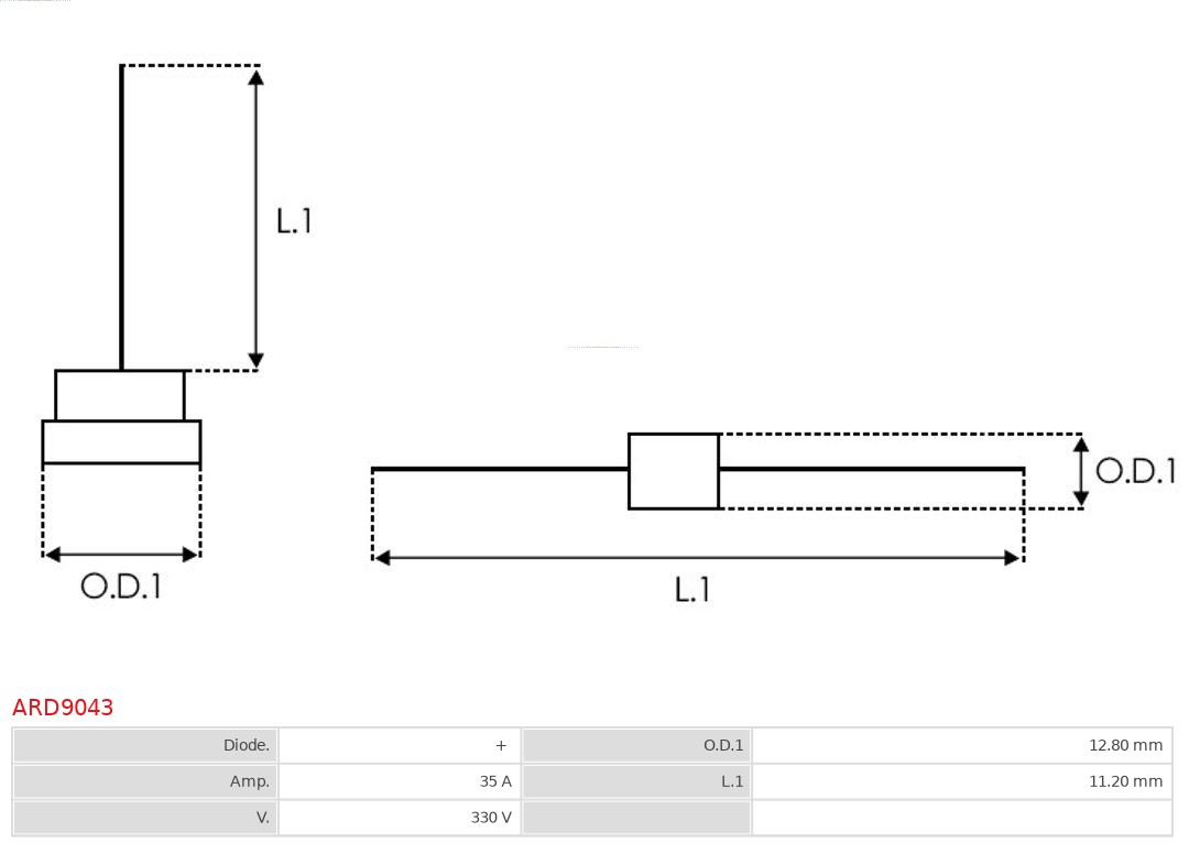 AS-PL ARD9043 Brandneu AS-PL Gleichrichter, Generator
