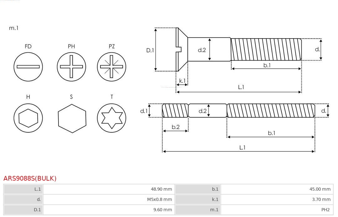 AS-PL ARS9088S(BULK) Brandneu AS-PL Reparatursatz, Generator