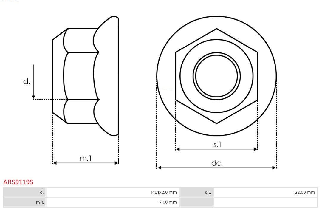 AS-PL ARS9119S Brandneu AS-PL Reparatursatz, Generator