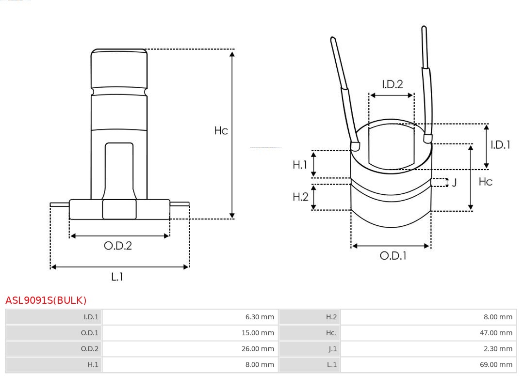 AS-PL ASL9091S(BULK) Brandneu AS-PL Schleifring, Generator