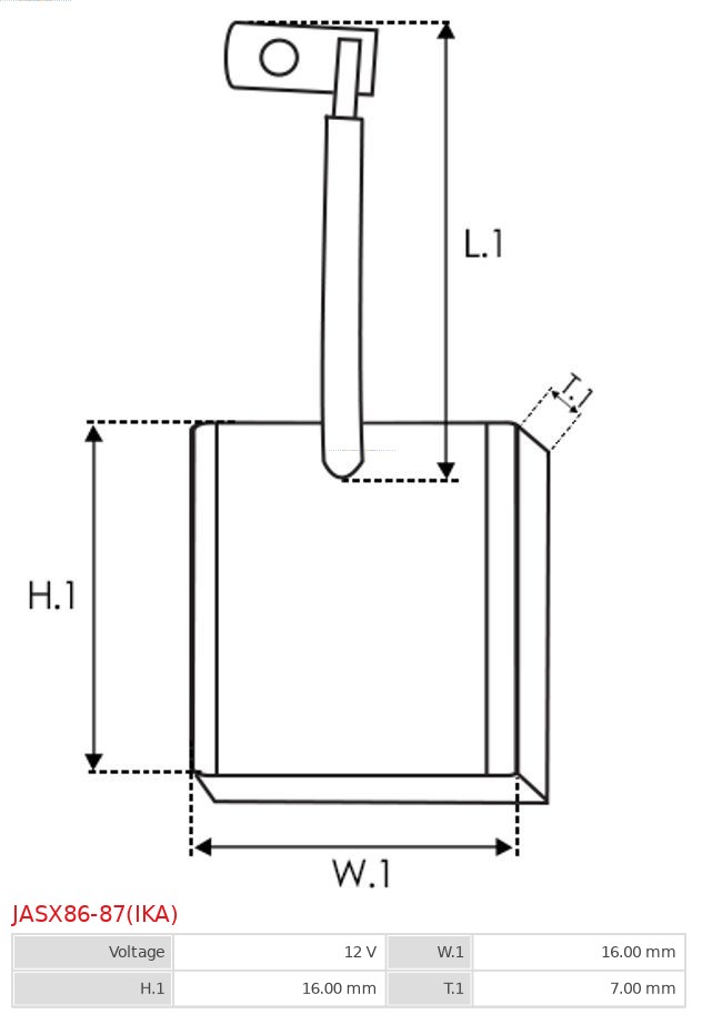 AS-PL JASX86-87(IKA) Brandneu IKA GmbH Kohlebürste, Starter