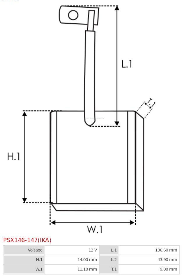 AS-PL PSX146-147(IKA) Brandneu IKA GmbH Kohlebürste, Starter