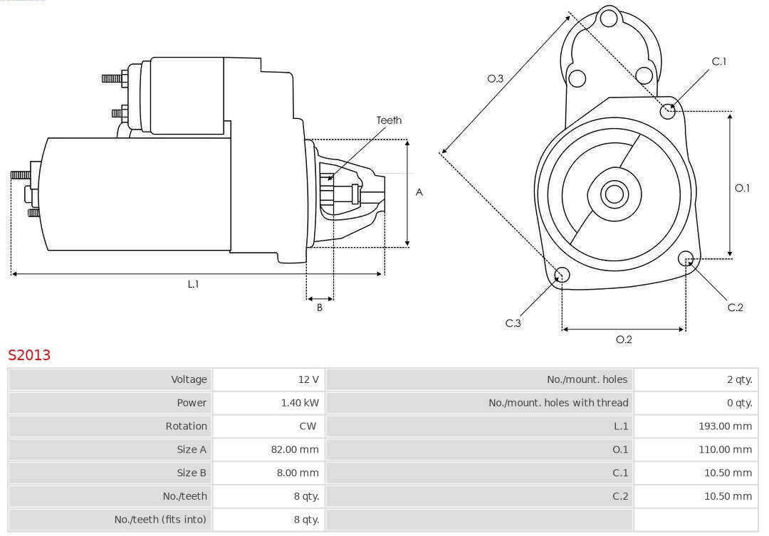 AS-PL S2013 Brandneu AS-PL Starter