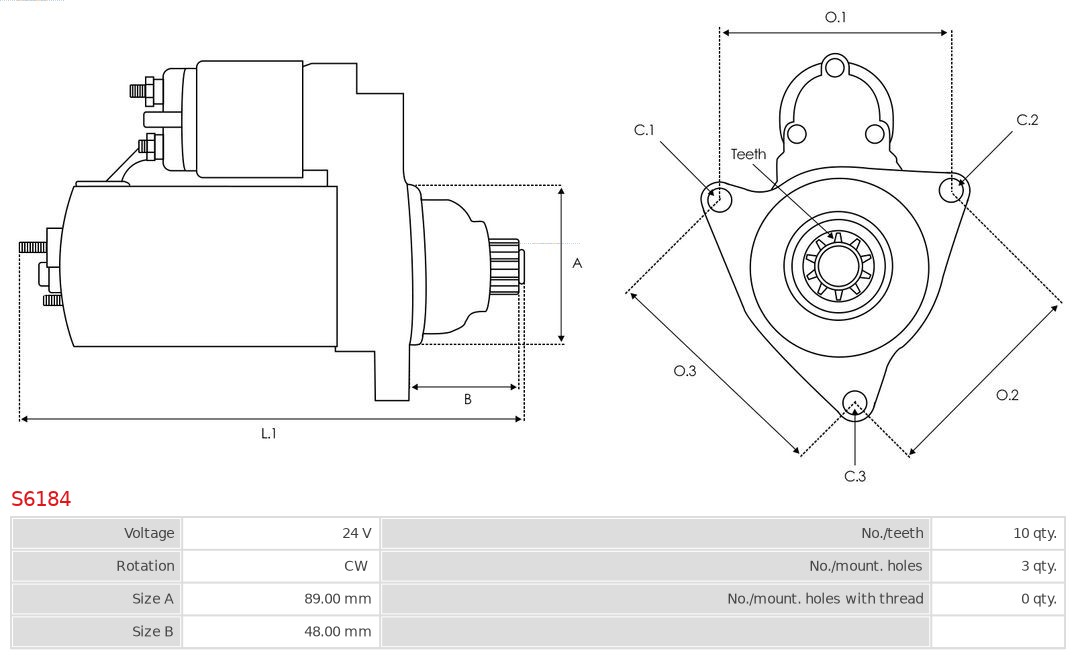 AS-PL S6184 Brandneu AS-PL Starter