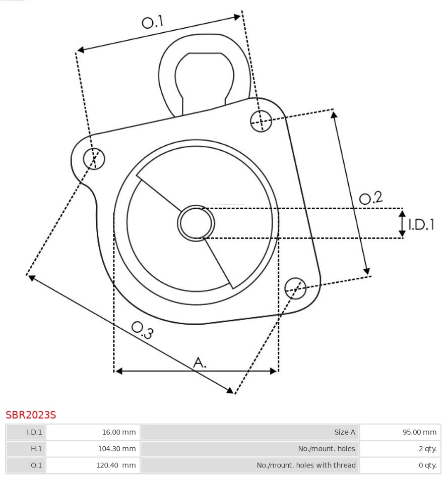 AS-PL SBR2023S Starterdeksel, forgasser
