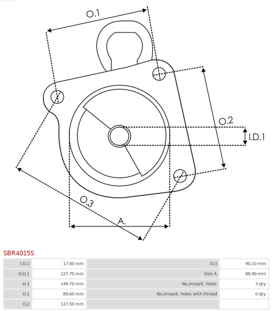 AS-PL SBR4015S Starterdeksel, forgasser