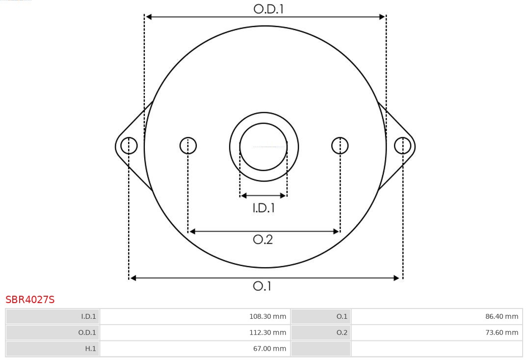 AS-PL SBR4027S Starterdeksel, forgasser