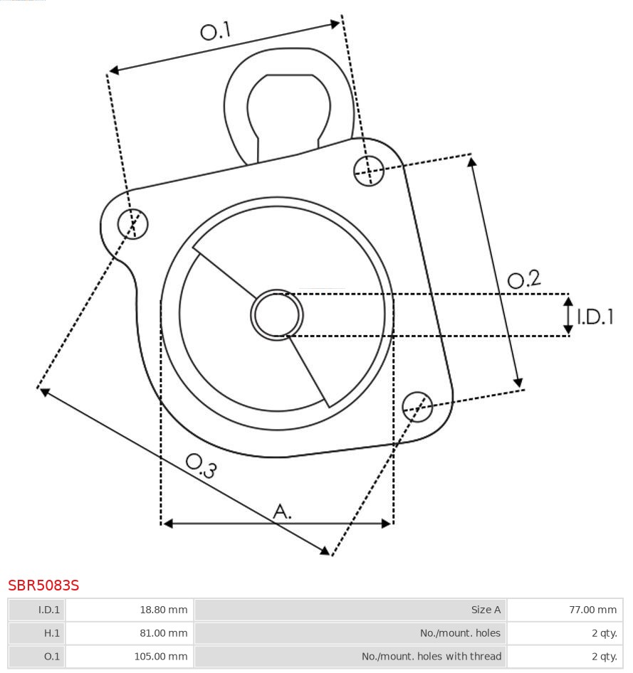 AS-PL SBR5083S Starterdeksel, forgasser