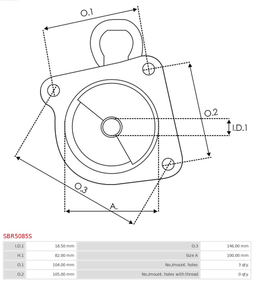 AS-PL SBR5085S Starterdeksel, forgasser