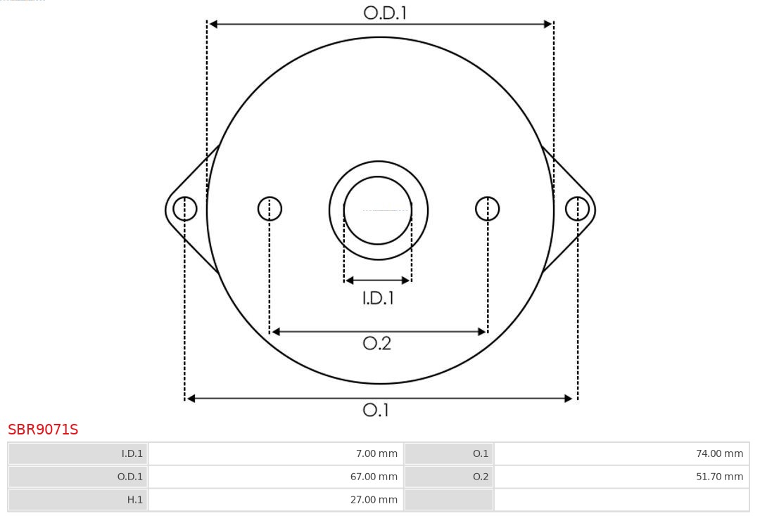 AS-PL SBR9071S Starterdeksel, forgasser