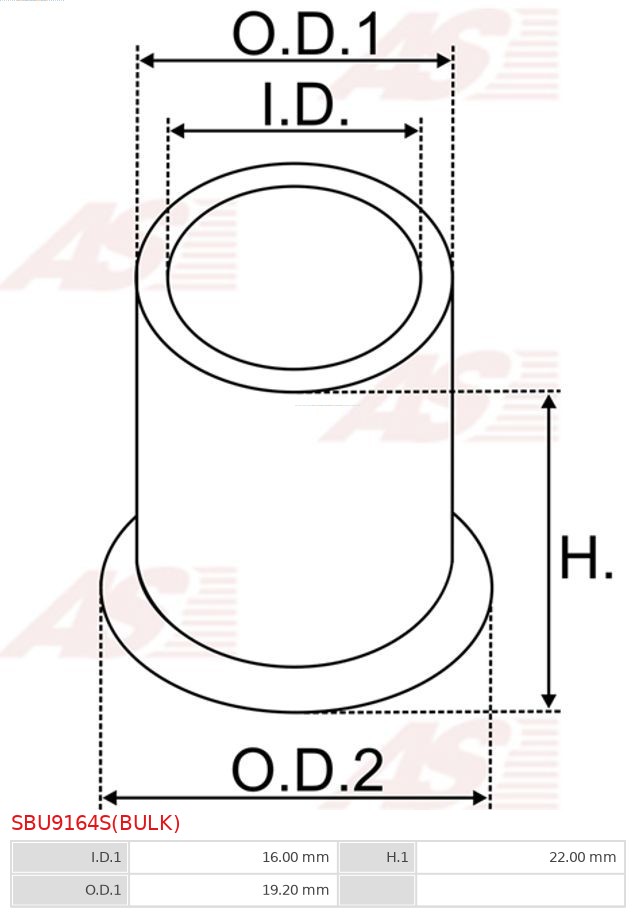 AS-PL SBU9164S(BULK) Foring, starter