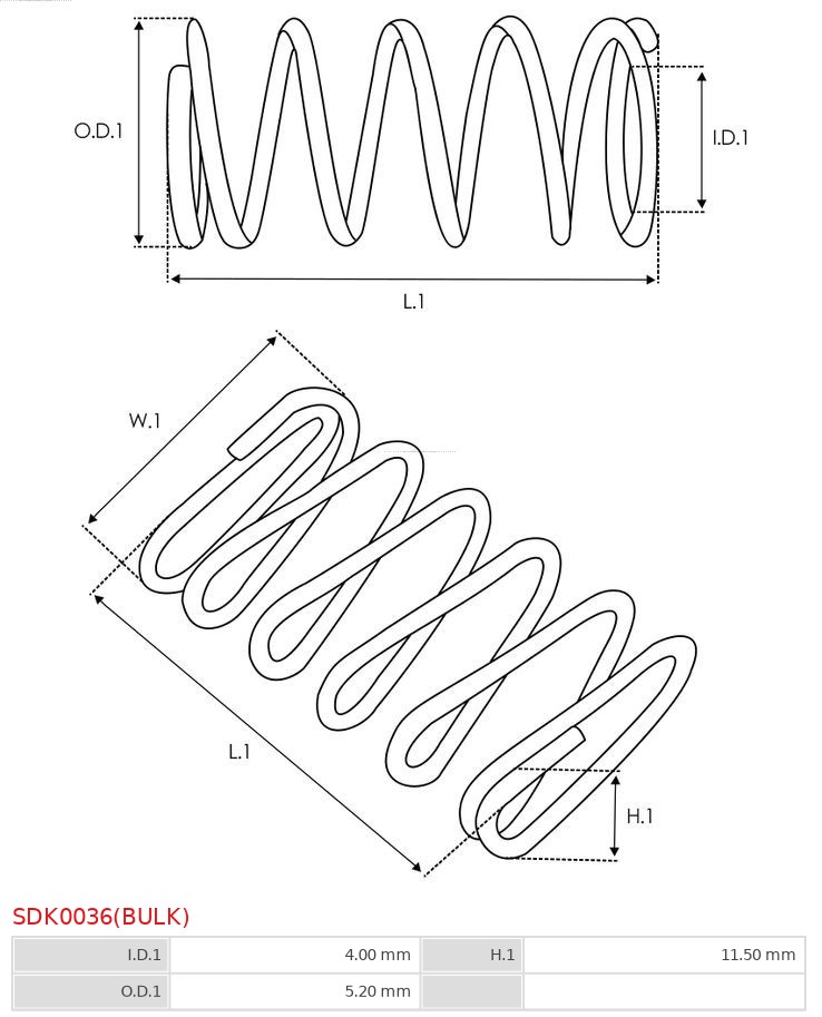 AS-PL SDK0036(BULK) Brandneu AS-PL Reparatursatz, Starter