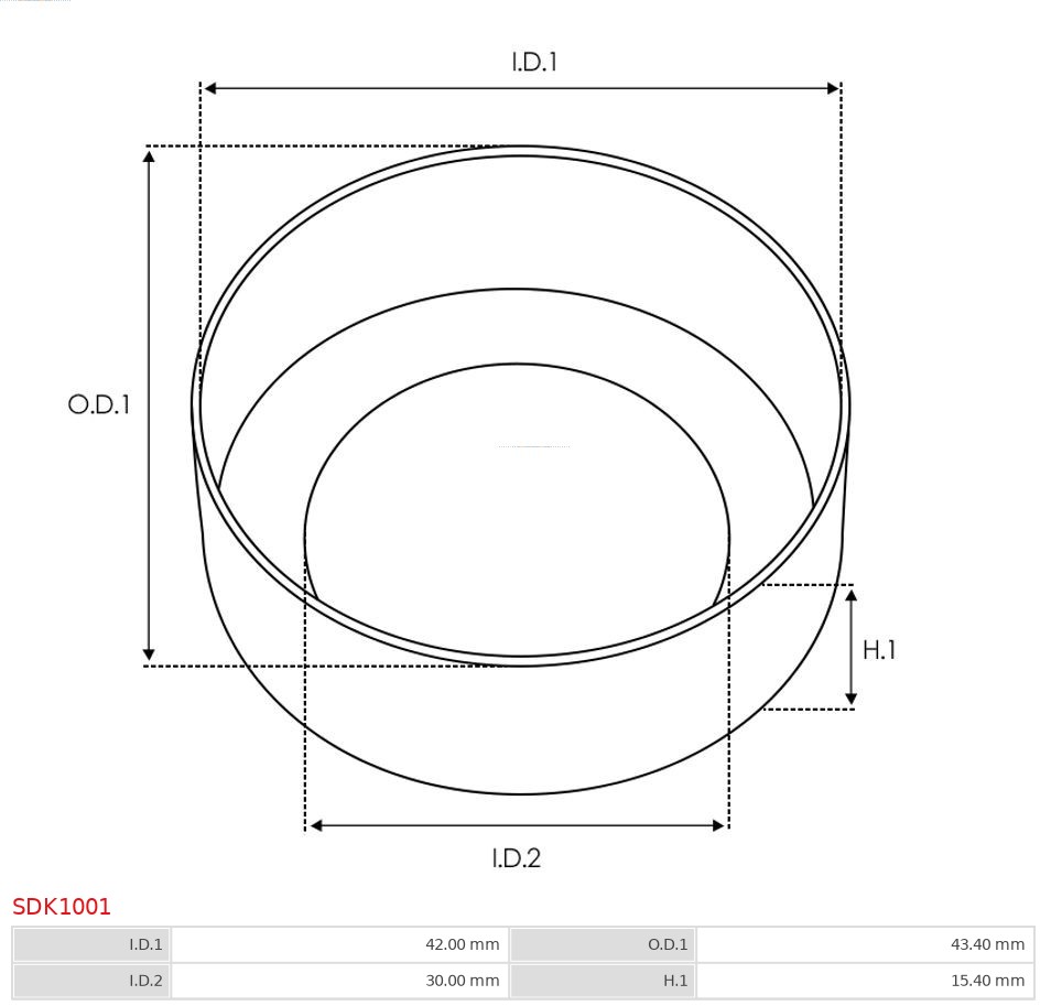 AS-PL SDK1001 Brandneu AS-PL Reparatursatz, Starter