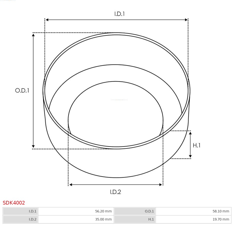 AS-PL SDK4002 Brandneu AS-PL Reparatursatz, Starter