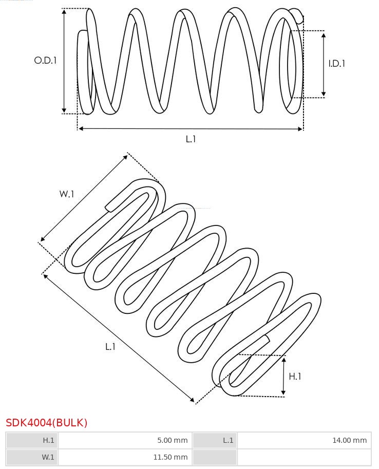 AS-PL SDK4004(BULK) Brandneu AS-PL Reparatursatz, Starter