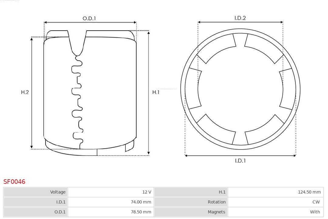 AS-PL SF0046 Brandneu AS-PL Erregerwicklung, Starter