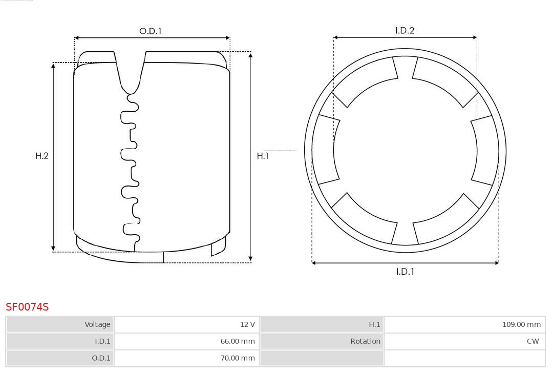 AS-PL SF0074S Brandneu AS-PL Erregerwicklung, Starter
