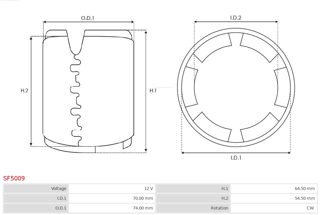 AS-PL SF5009 Brandneu AS-PL Erregerwicklung, Starter