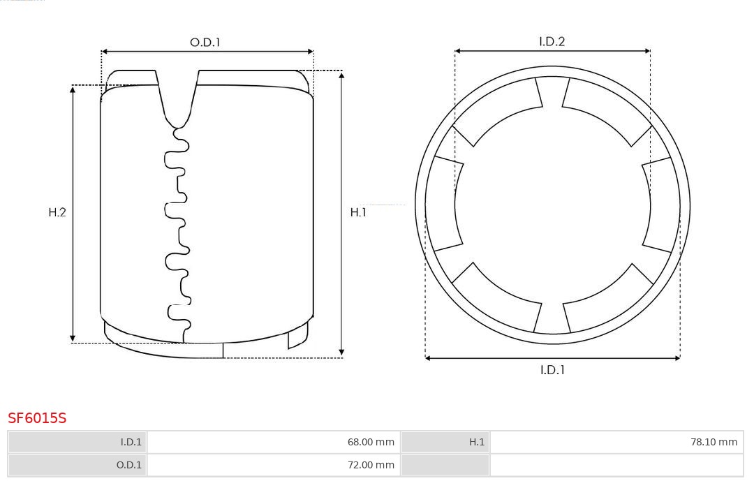 AS-PL SF6015S Brandneu AS-PL Erregerwicklung, Starter