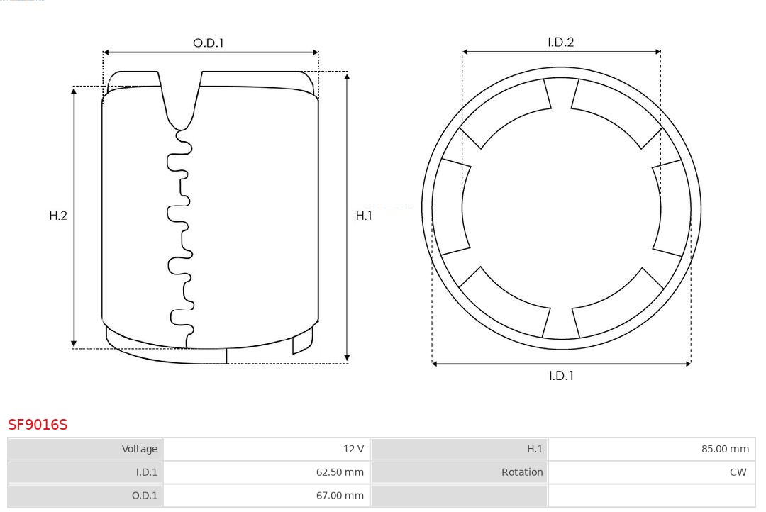 AS-PL SF9016S Brandneu AS-PL Erregerwicklung, Starter