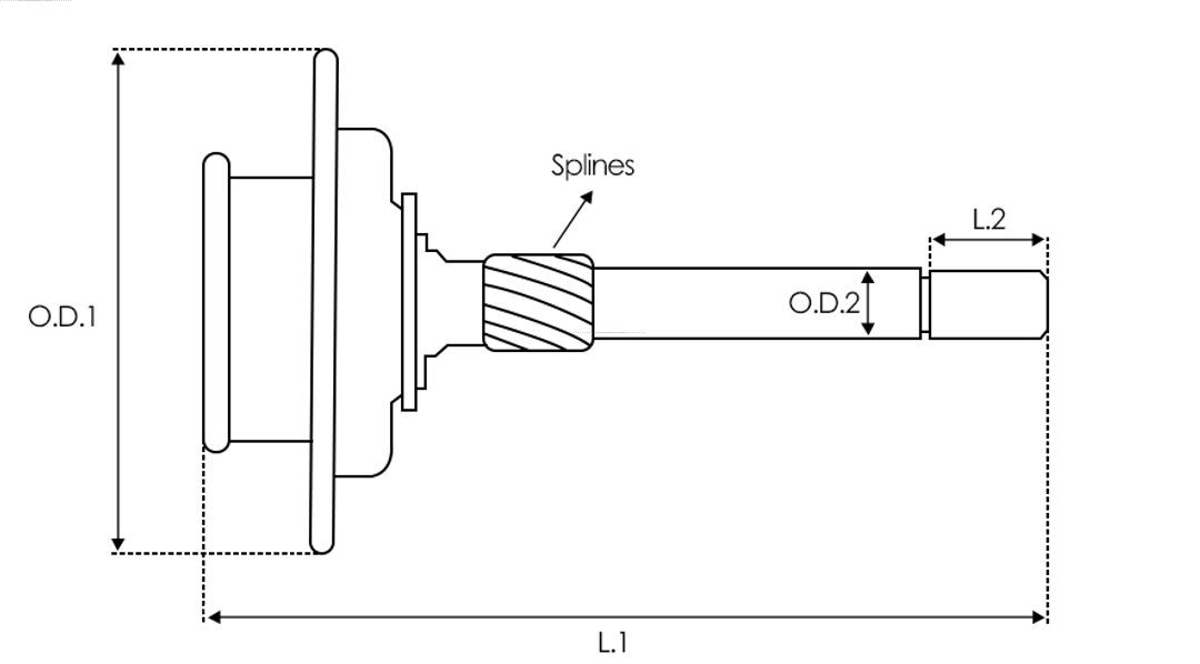 AS-PL SG4016SR Wiederaufbereitet AS-PL Hohlrad, Planetengetriebe (Starter)
