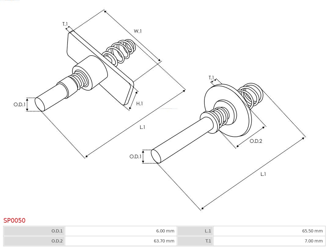 AS-PL SP0050 Brandneu AS-PL Reparatursatz, Starter
