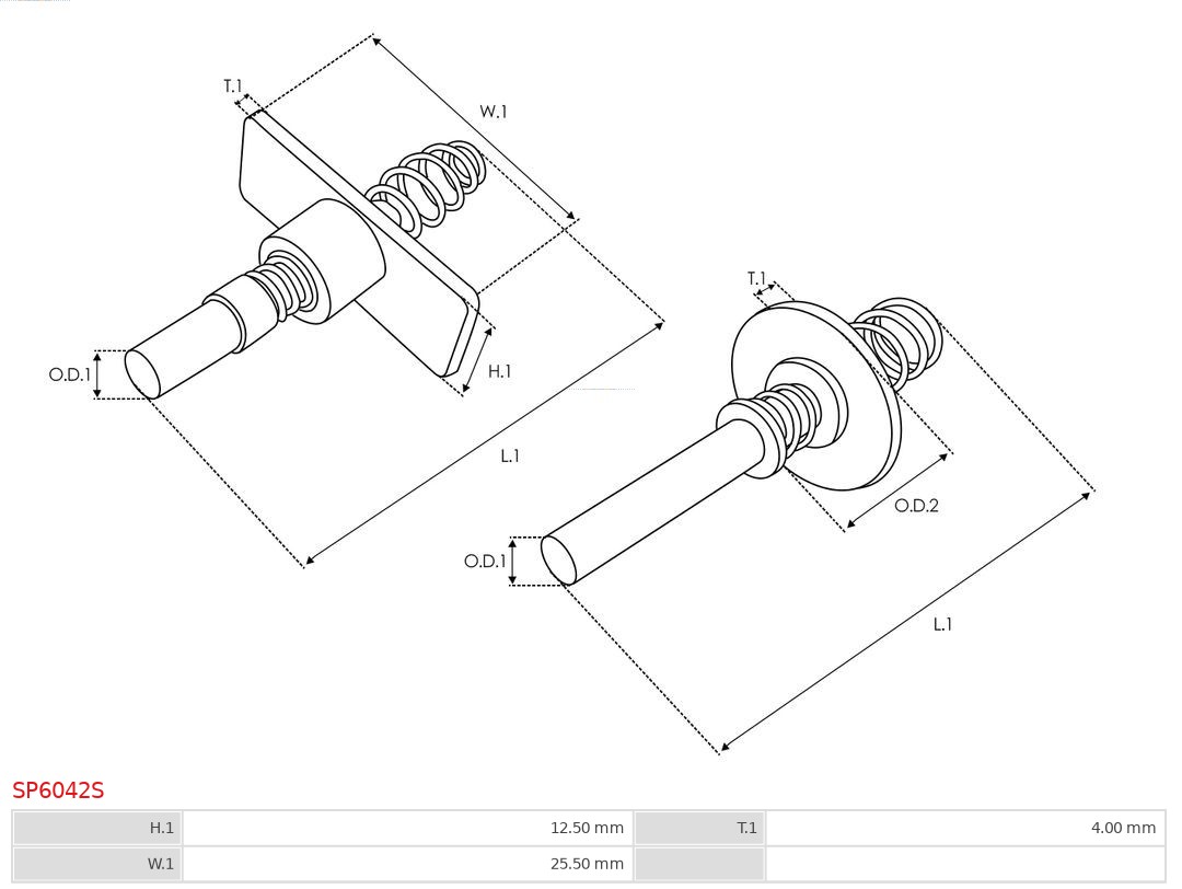 AS-PL SP6042S Reparasjonssett, starter