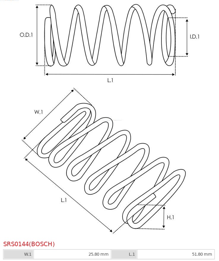 AS-PL SRS0144(BOSCH) Brandneu Bosch Reparatursatz, Starter