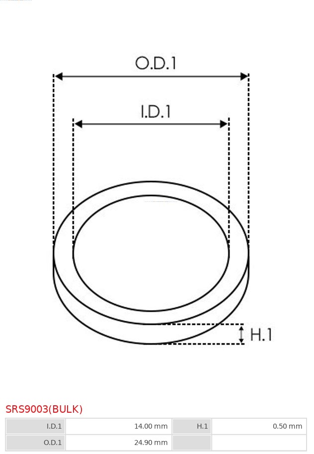 AS-PL SRS9003(BULK) Reparasjonssett, dynamo