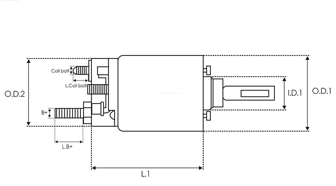 AS-PL SS0012SR Wiederaufbereitet AS-PL Magnetschalter, Starter